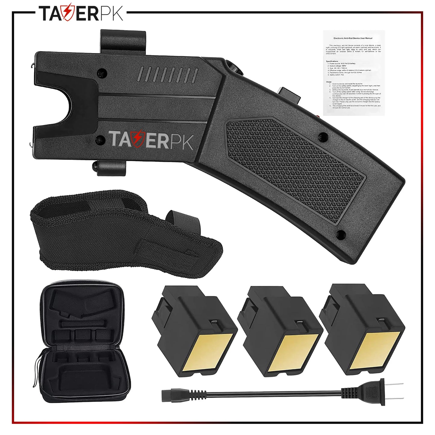 Taser TP-502 – 36 Billion Distance Shock Self Defense With Red Laser Light