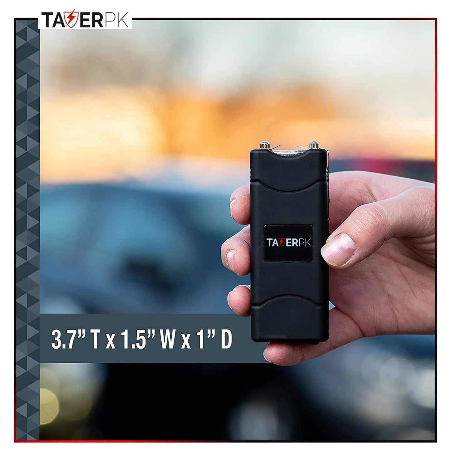 Taser TP-801 – 35 Billion Micro Stun Gun – Rechargeable with LED Flashlight