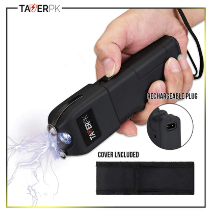 Taser TS-989- 36 Billion Heavy Duty Stun Gun – Rechargeable with LED Flashlight