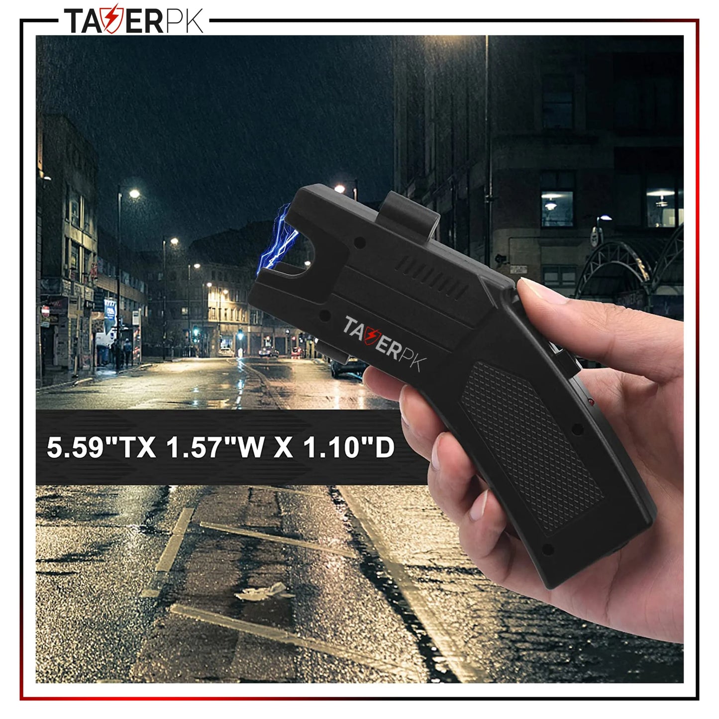 Taser TP-502 – 36 Billion Distance Shock Self Defense With Red Laser Light