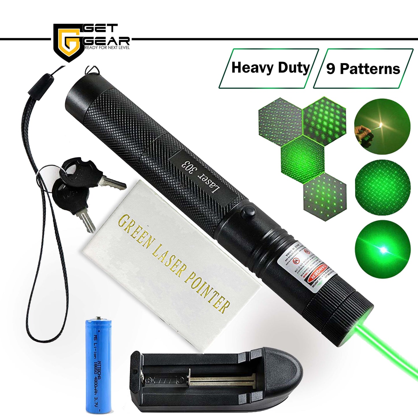 Green Laser Light Rechargeable