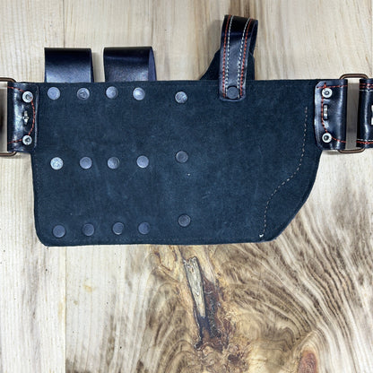 Waist Leather Handmade With Two Mag