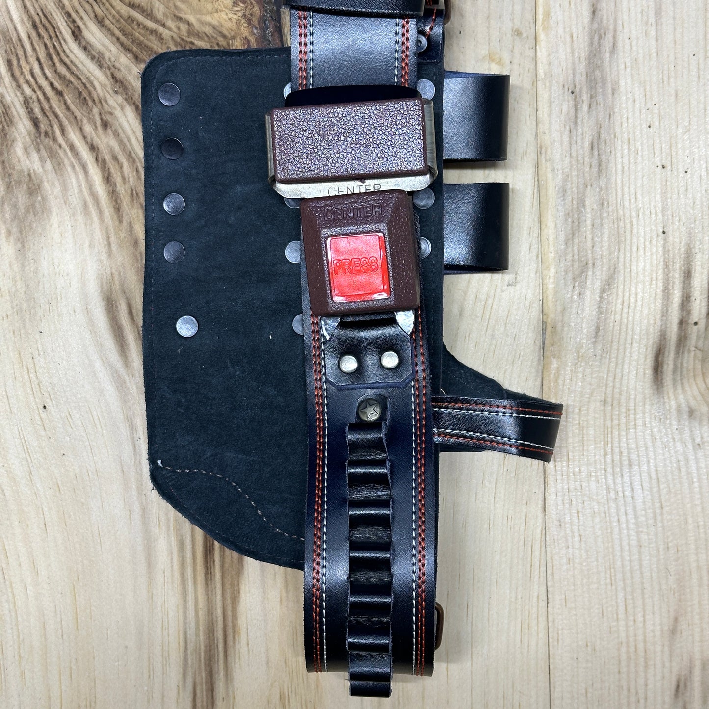 Waist Leather Handmade With Two Mag