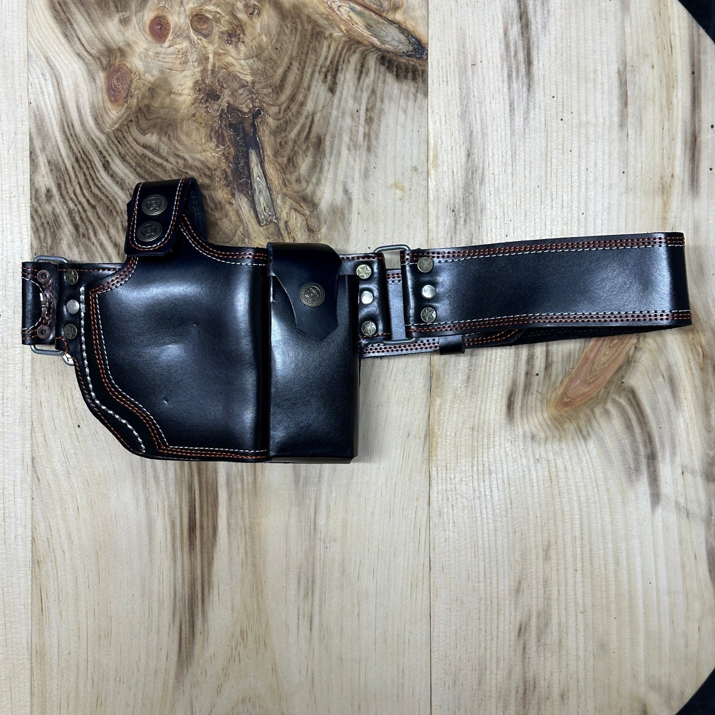 Waist Leather Handmade With One Mag