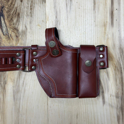 Waist Leather Handmade With One Mag